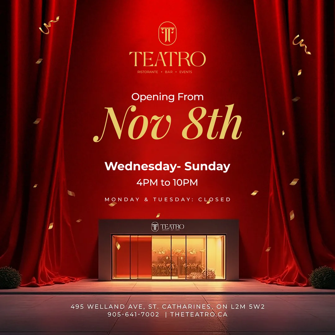Teatro St. Catharines | Soft Opening Nov 8